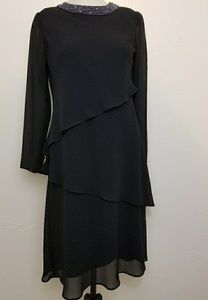 ✔ Julian Wilder by Ann Hobbs Black Long Dress 4